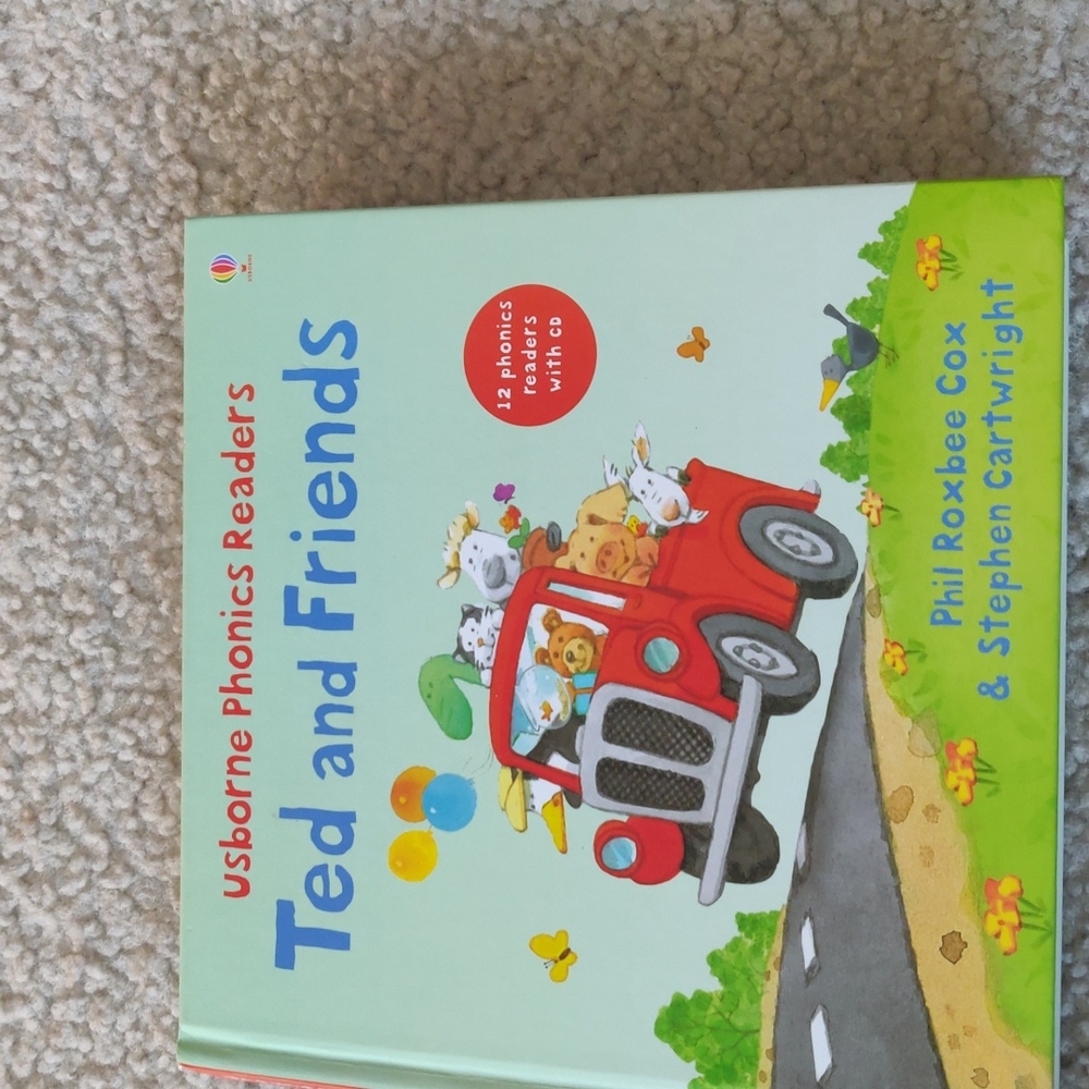 Usborne Hardcover book phonics readers " Ted and Friends" book